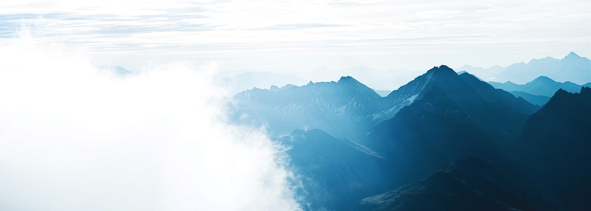 inspiration photo with a mountain view in fog